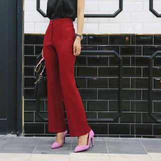 Boot-cut Colored Dress Pants