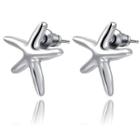 Alloy Starfish Earring Platinum - One Size