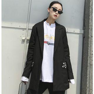 Loose-fit Embroidered Blazer