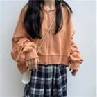 Loose-fit Cropped Hooded Jacket