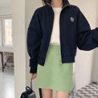 Kangaroo-pocket Sweat Jacket