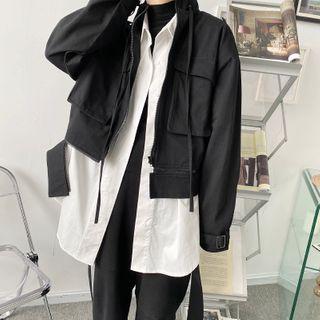 Cargo Cropped Zip-up Jacket