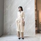 Wide-lapel Chesterfield Coat & Sash