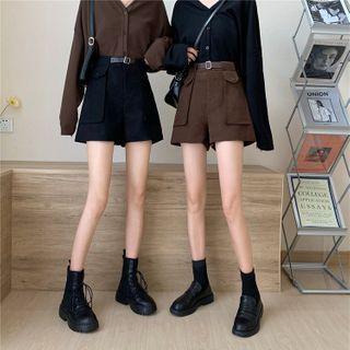 Pocket High-waist Cargo Shorts