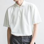 Elbow-sleeve Zip Placket T-shirt