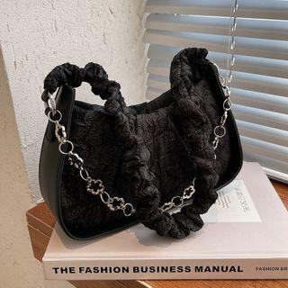 Chain Strap Lace Shoulder Bag