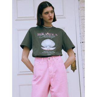 Letter Shell-printed T-shirt