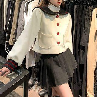 Cropped Shirt / A-line Mini Skirt