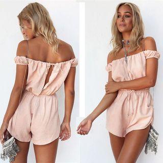 Off Shoulder Playsuit