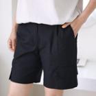 Zip-fly Flap-pocket Shorts