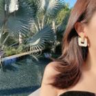 Square Hoop Drop Earring 1 Pair - As Shown In Figure - One Size