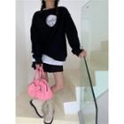 Plain Cutout Sweatshirt