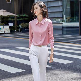 Long-sleeve Plain Shirt / Dress Pants