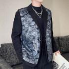 Feather Accent Vest