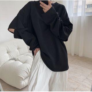 Elbow-cutout Sweatshirt