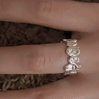 Melting / Irregular Sterling Silver Open Ring