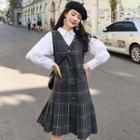 Shirt / Long-sleeve Top / Sleeveless Plaid Dress