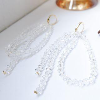 Long Crystal Earring As Shown In Figure - One Size
