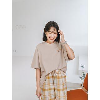 Illustrated Boxy Cotton T-shirt