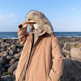 Fluffy Hoode Zip-up Jacket
