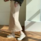 Drawcord H-line Long Skirt