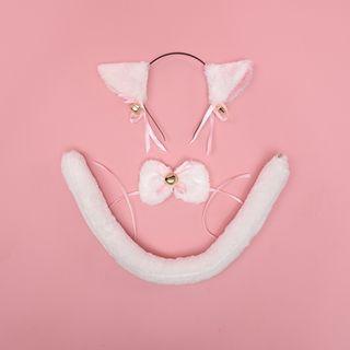 Cat Ear Hair Clip / Headband / Bow Choker / Set