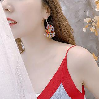 Color Dangle Earring 1 Pair - Multicoloir - One Size
