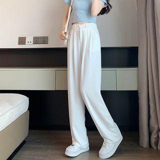 Mid-rise Wide Leg Pants (various Designs)