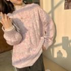 Melange Loose-fit Long-sleeve Sweater