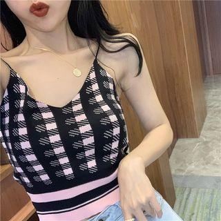 Plaid Knit Camisole