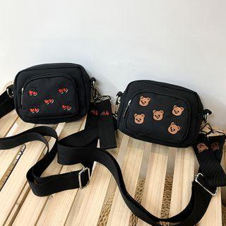 Embroidered Lightweight Mini Crossbody Bag