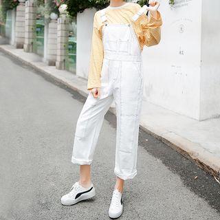 Contrast Stitching Jumper Pants
