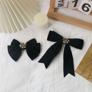 Ribbon Rhinestone Hair Clip / Hair Tie (various Designs)