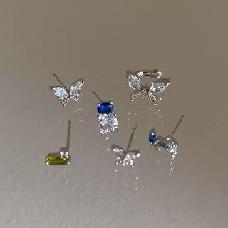 Butterfly Alloy Cuff Earring / Rhinestone Alloy Earring (various Designs)