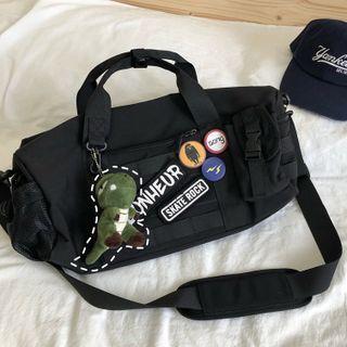 Lettering Crossbody Bag / Charm / Pin / Set