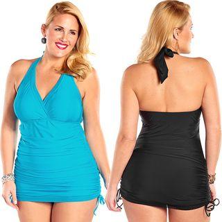 V-neck Halter Tankini