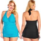V-neck Halter Tankini