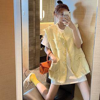 Tweed Loose-fit Vest