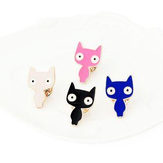 Colored Cat Brooch