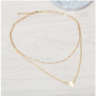 Triangle Double - Chain Necklace