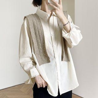 Pointelle Knit Cape