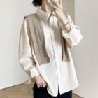 Pointelle Knit Cape