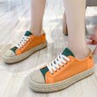Two Tone Espadrille Sneakers