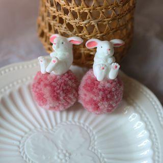Rabbit Sterling Silver Ear Stud