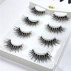 Set Of 4: False Eyelashes (s05) Black - 13mm