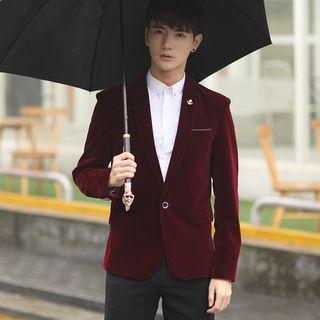 Plain Corduroy Blazer