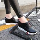 Hidden Wedge Lace Up Shoes