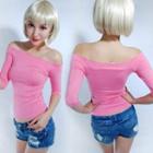 3/4-sleeve Off-shoulder Top