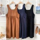 Loose-fit Midi Overall Dress