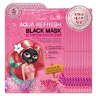 Tosowoong - Mermaid Princess Aqua Refresh Black Mask 10pc
